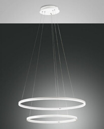 Giotto LED Integrated Pendant Ceiling Light Light White Glass