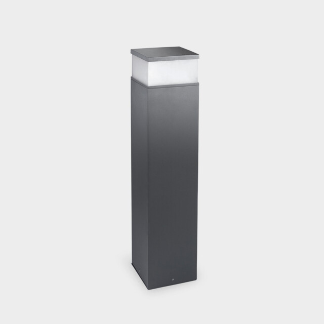 Cubik Outdoor Bollard 65cm Urban Grey, Matt LED 17.5W CCT 2700-3200-4000K IP65 On-Off - image 1