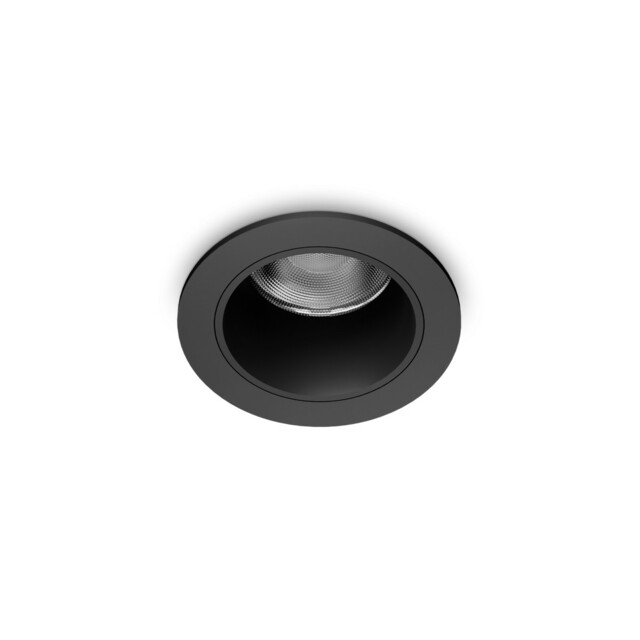 Quark LED Recessed Downlight Black 3000K