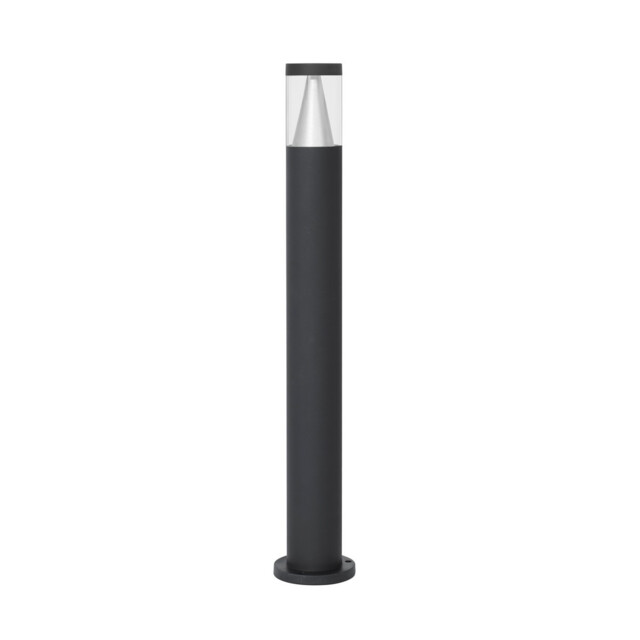 Rock 83cm Outdoor Bollard Sandy Black Aluminium Silver Aluminium, LED 8W 937Lm 3000K IP65 - image 1