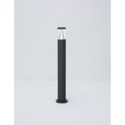 Rock 83cm Outdoor Bollard Sandy Black Aluminium Silver Aluminium, LED 8W 937Lm 3000K IP65 - thumbnail 2