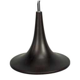 Zira Table Lamp 2 Light G9, Polished Chrome/Frosted White Glass/Wenge - thumbnail 3