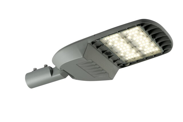 Streetway Outdoor Built-In LED Street Light Die-Cast Aluminium Body And Lens In Anti-Uv, Silver, IP65, 4000K