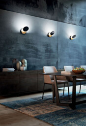 Ara Integrated LED Wall Light Black Glass - thumbnail 2