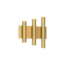 Cala 3+3 Light Wall Light, 36W LED, 3000K, 2520lm, Gold, 3yrs Warranty - thumbnail 1