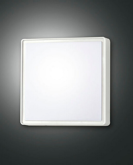 Oban LED Outdoor Flush White Glass, IP65