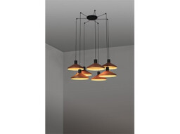 Kombo Cluster Pendant Ceiling Light Orange, E27 - thumbnail 2