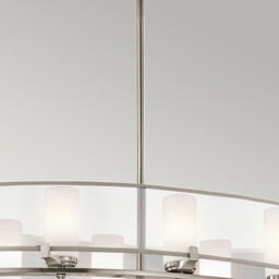 Saldana 8 Light Multi Arm Chandelier Classic Pewter Finish, G9 - thumbnail 2