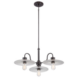 Admiral 3 Light Multi Arm Ceiling Pendant Light Imperial Bronze, E27 - thumbnail 5