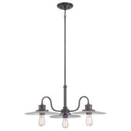 Admiral 3 Light Multi Arm Ceiling Pendant Light Imperial Bronze, E27 - thumbnail 1