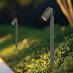 Zambelis Outdoor Bollard Graphite 1xGU10 LED IP54 - thumbnail 2
