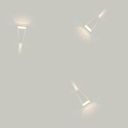 Sopot 17.5cm Outdoor Up Down Wall Lamp Sandy White LED 3000K IP54 2x3W - thumbnail 3