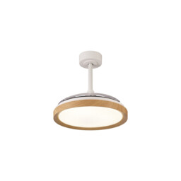 Mistral Mini 40W LED Dimmable Ceiling Light With Built-In 28W DC Fan, 2700-5000K Remote Control, 2500lm, Wood, 5yrs Warranty - thumbnail 5
