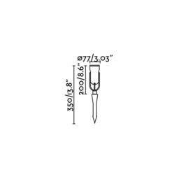 Slot Outdoor LED Spike Light Black H20 14W 3000K IP65 - thumbnail 2