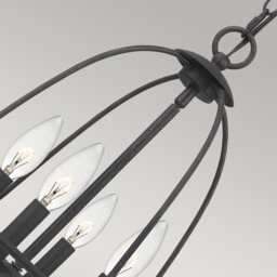 Quoizel Bradbury Multi Arm Chandelier Grey Ash - thumbnail 3
