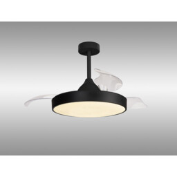 Alaska 60W LED Dimmable Ceiling Light With Built-In 30W DC Fan, 2700-5000K Remote & APP Control, 3300lm, Black, 5yrs Warranty - thumbnail 2
