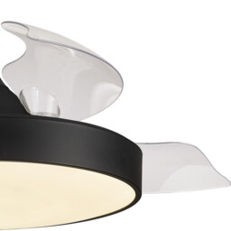 Alaska 60W LED Dimmable Ceiling Light With Built-In 30W DC Fan, 2700-5000K Remote & APP Control, 3300lm, Black, 5yrs Warranty - thumbnail 5
