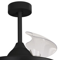 Alaska 60W LED Dimmable Ceiling Light With Built-In 30W DC Fan, 2700-5000K Remote & APP Control, 3300lm, Black, 5yrs Warranty - thumbnail 3