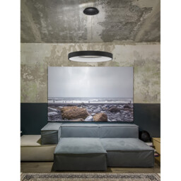 Rando Smart 60cm Integrated LED Pendant Ceiling Light Sandy Black Aluminium LED 50W 3250Lm 3000K - 4000K - thumbnail 2