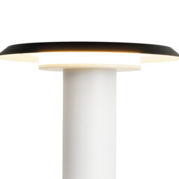 Tina 24.5cm Table Lamp, 12W LED, 3000K, 560lm, White/Black, 3yrs Warranty - thumbnail 5
