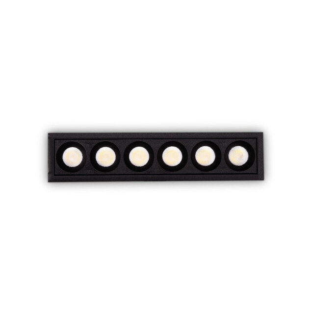 O-Zone Led Outdoor Display Light Black 3000K Ip66 6x LED Recessed Downlight Black 3000K - image 1