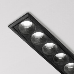 O-Zone Led Outdoor Display Light Black 3000K Ip66 6x LED Recessed Downlight Black 3000K - thumbnail 2