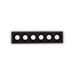 O-Zone Led Outdoor Display Light Black 3000K Ip66 6x LED Recessed Downlight Black 3000K - thumbnail 1