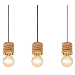 Angeline Bar Pendant Ceiling Light Matt Black 5x E27 - thumbnail 5