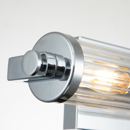 Kichler Azores Bathroom Wall Lamp Polished Chrome, IP44 - thumbnail 2