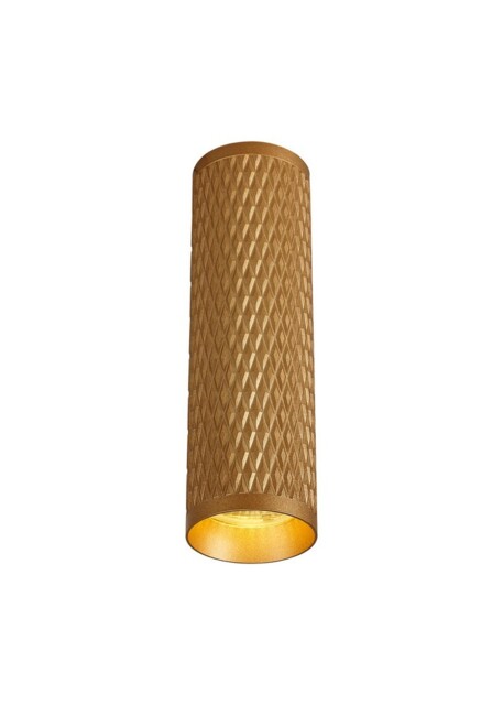 Madrid 20cm Surface Mounted Ceiling Light, 1 x GU10, Champagne Gold - image 1