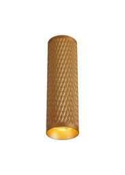 Madrid 20cm Surface Mounted Ceiling Light, 1 x GU10, Champagne Gold - thumbnail 1