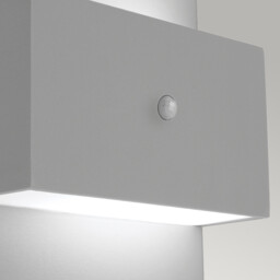 Geneve Outdoor 1 Light Wall Light with PIR Aluminium, E27 - thumbnail 5