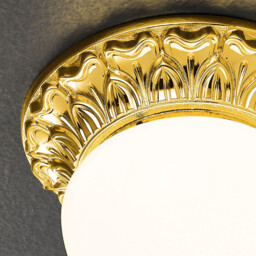 Milady Glass Globe Ceiling Light 24 Carat Gold - thumbnail 3