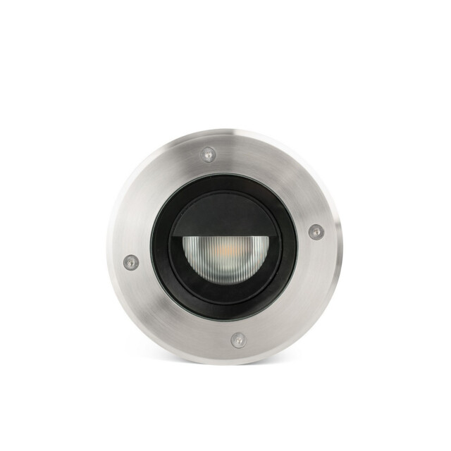 Geiser 18cm Outdoor Recessed Wall Lamp Satin Stainless 3000K IP67 - image 1