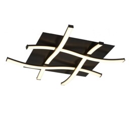 Nur Flush Ceiling 34W LED 2800K, 2600lm, Dimmable Frosted Acrylic, Brown Oxide