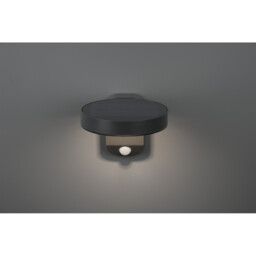 Posadas Modern Outdoor Modern Wall Lamp Anthracite 3000K IP44 with PIR - thumbnail 3