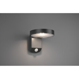 Posadas Modern Outdoor Modern Wall Lamp Anthracite 3000K IP44 with PIR - thumbnail 2
