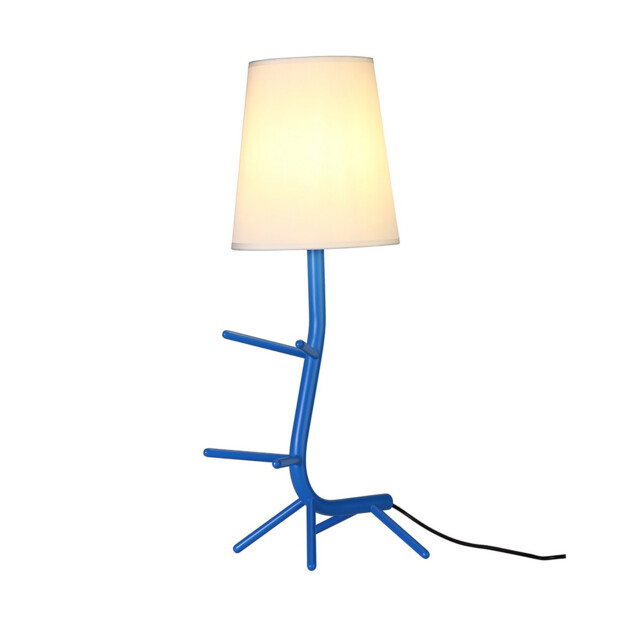 Centipede Table Lamp With Shade, 1 x E27, Blue / White - image 1