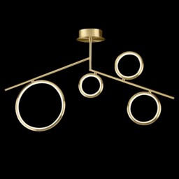 Olimpia Ceiling, 42W LED, 3000K, 3150lm, IP20, Satin Gold - thumbnail 3