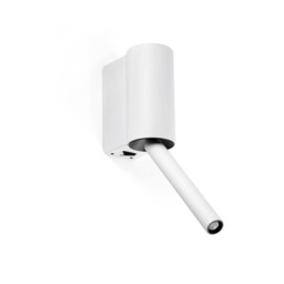 Dante LED Reading Wall Light Matt White 3W 2700K - thumbnail 1