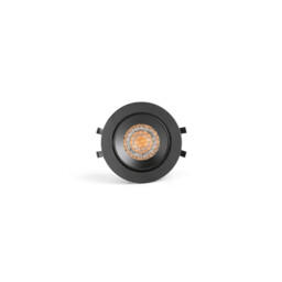Kivi Black Orientable Recessed 7W 2700K 36° Ip44