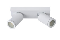 Taylor Modern Twin Ceiling Spotlight Bathroom - LED Dim to warm - GU10 - 2x5W 2200K/3000K - IP44 - White - thumbnail 3