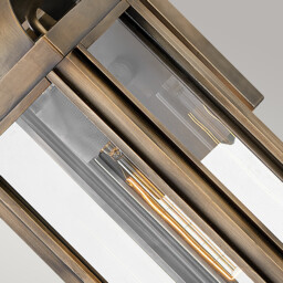 Hinkley Sag Harbor Outdoor Wall Lantern Painted Burnished Bronze, IP44 - thumbnail 3