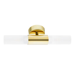 Taylor Up & Down Wall Lamp Frosted, Brass - thumbnail 2