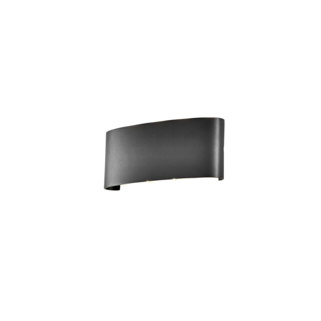 Arcs Wall Lamp, 8W LED, 3000K, 830lm, IP54, Anthracite, 3yrs Warranty - image 1