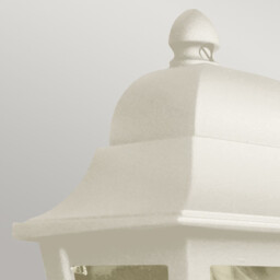 Deco Lane 1 Light Half Outdoor Wall Lantern Cream IP44 - thumbnail 5