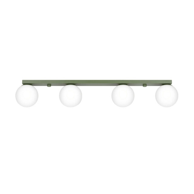 Yoli Quad Ceiling Spotlight Bar Olive Green 4x G9 - image 1
