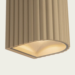 Arlina Outdoor Up Down Wall Lamp Grey Beige LED 3000K IP54 - thumbnail 3