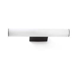 Volga Integrated LED Picture Light Wall Light Black, 3000K, IP44