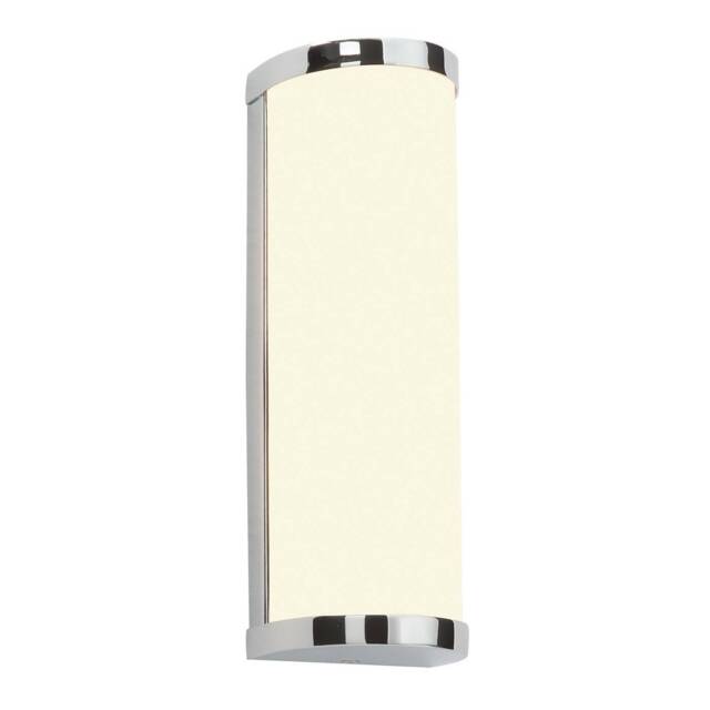 Ice 2 Light Bathroom Wall Light Chrome IP44 with Opal Glass, G9 - image 1